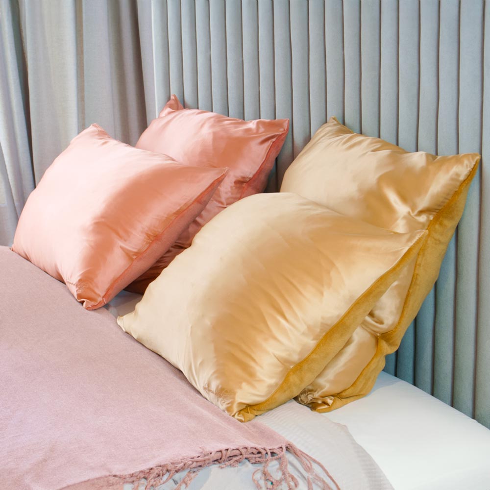 Kiss Pillow Caramel - Taie d'oreiller anti-frisottis